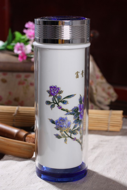 蓝水晶杯之富贵满堂